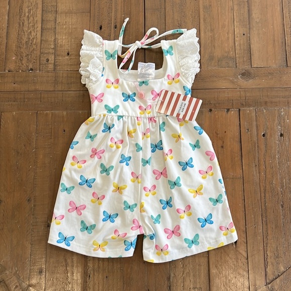 Serendipity butterfly flutter eyelet romper nwt - Picture 6 of 6